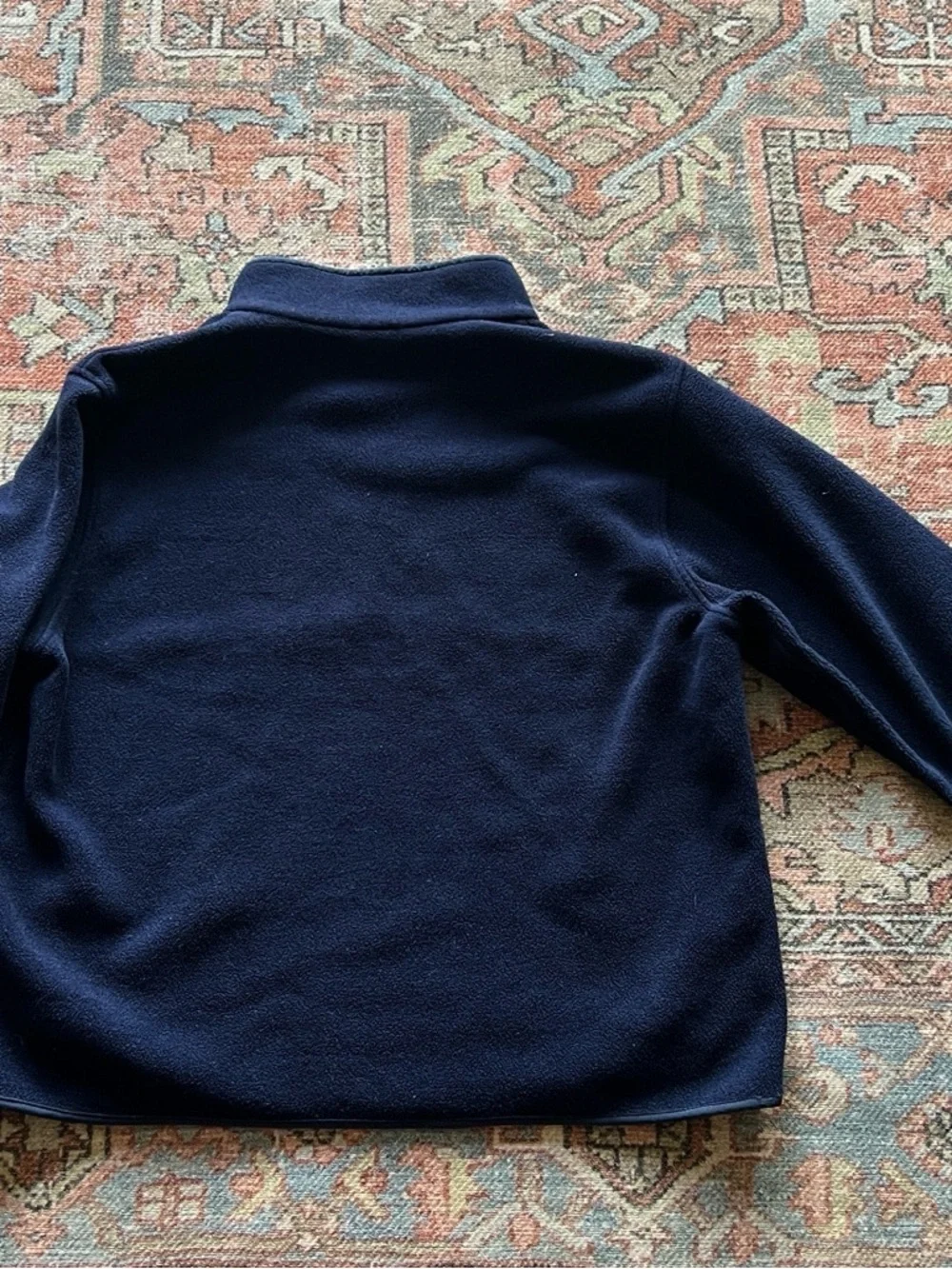 L.L. Bean Navy Fleece Polartec Pullover